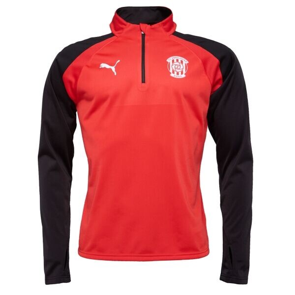 Puma TEAMLIGA 1/4 ZIP TOP - ZBROJOVKA BRNO Pánská fotbalová mikina, červená, velikost