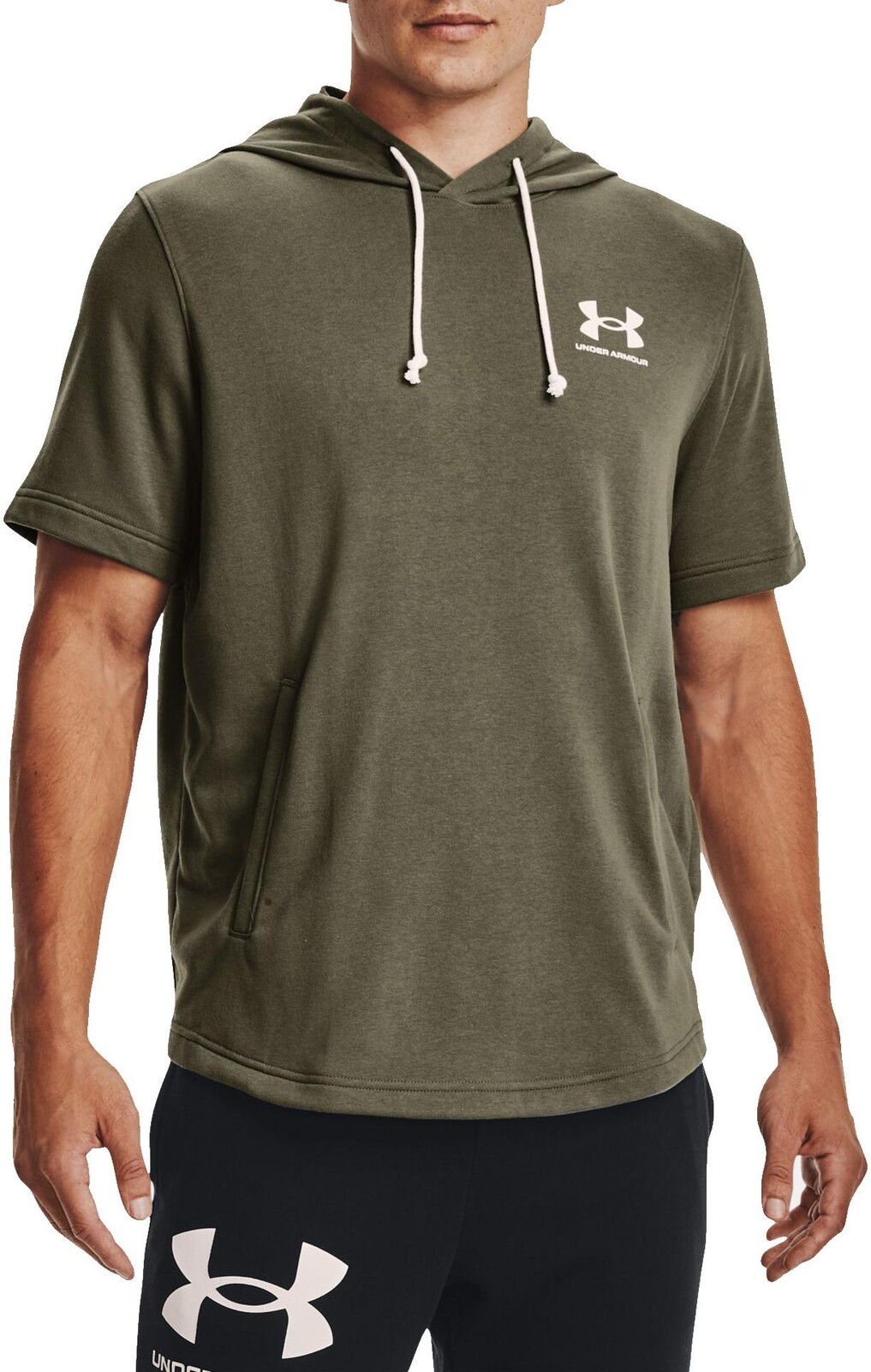 Mikina s kapucí Under Armour UA Rival Terry LC SS HD-GRN