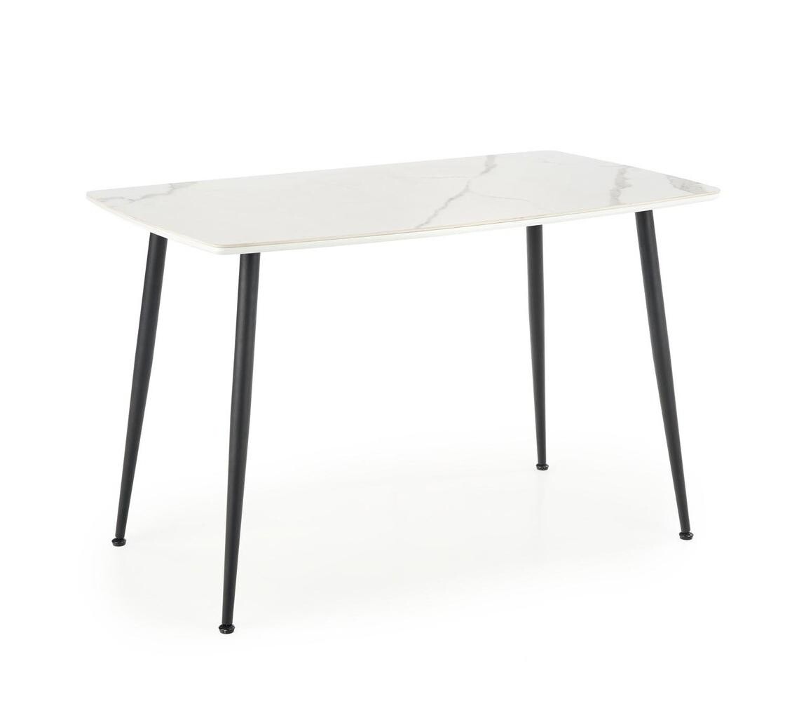 Halmar Jídelní stůl ALARA dekor bílý mramor/černá V-CH-MARCO-ST