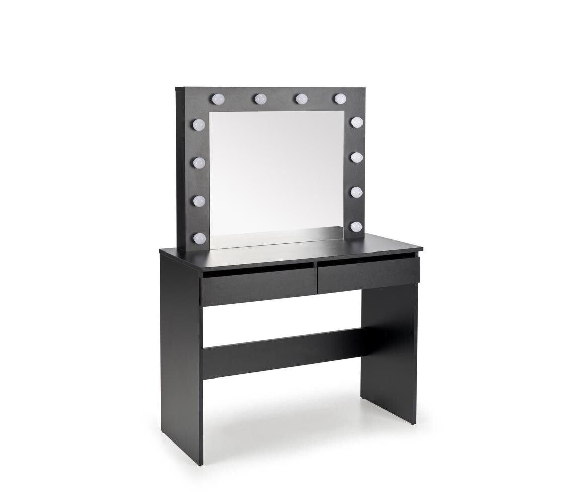 Halmar Toaletní stolek AMORIO černá V-PL-HOLLYWOOD-TOALETKA-CZARNY