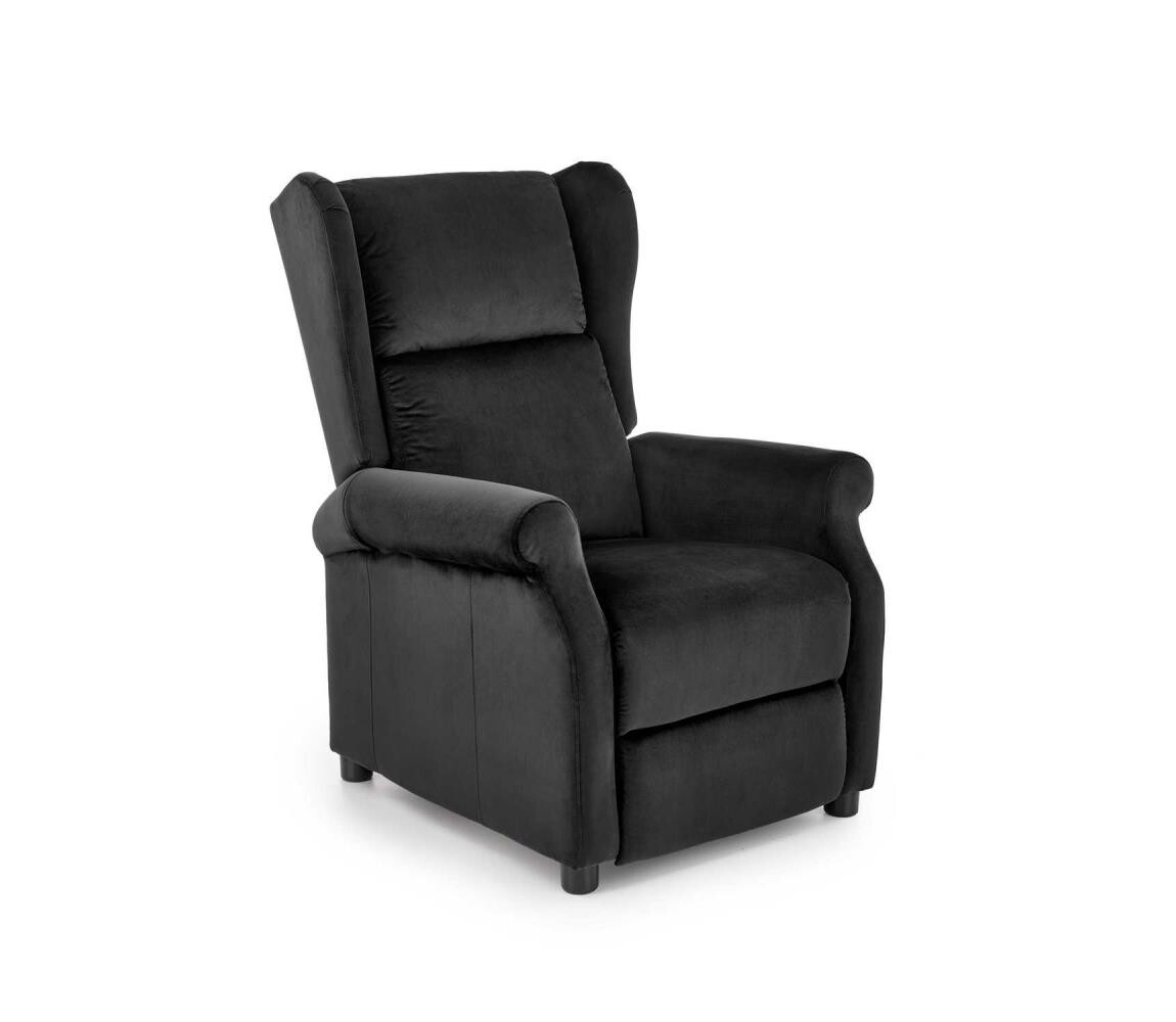 Halmar Polohovací křeslo RELAXA černá V-CH-AGUSTIN_2-FOT-CZARNY