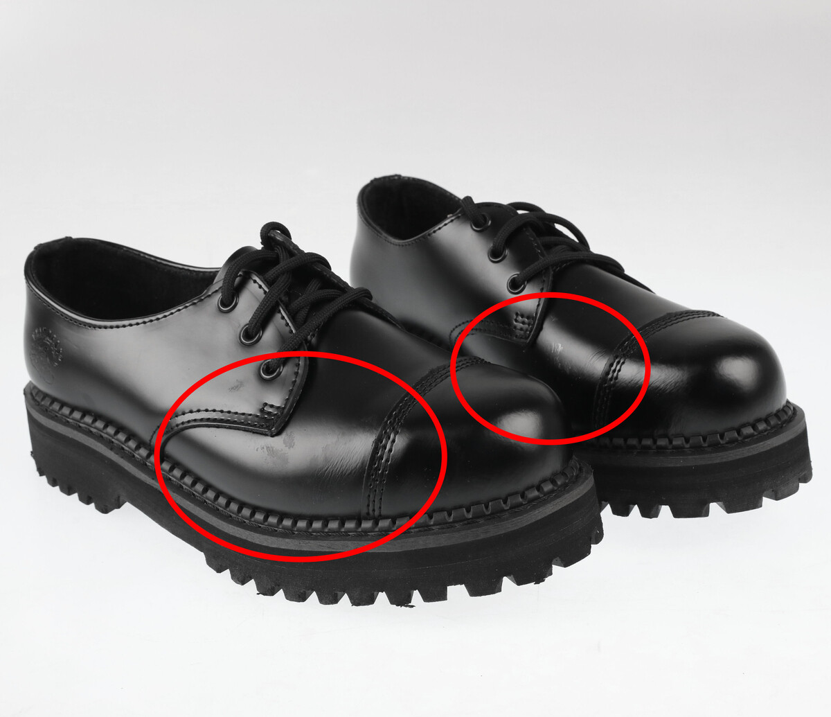 boty GRINDERS - BOXER CS BLACK - POŠKOZENÉ 41