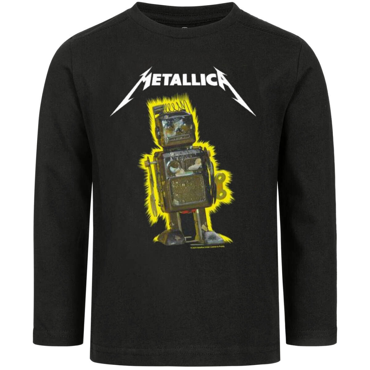 tričko dětské s dlouhým rukávem Metallica - Robot Blast- Black 164
