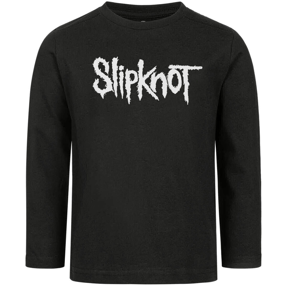 tričko dětské s dlouhým rukávem Slipknot - Logo - Black/White - METAL-KIDS 164