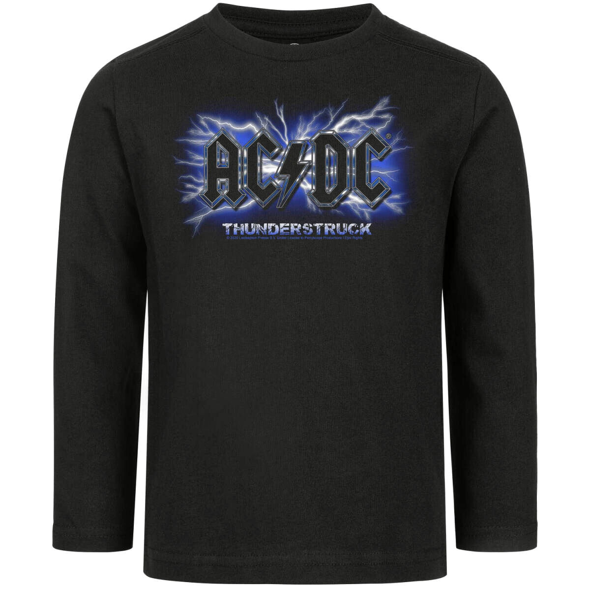 tričko dětské s dlouhým rukávem AC/DC - Thunderstruck - Black - METAL-KIDS 164