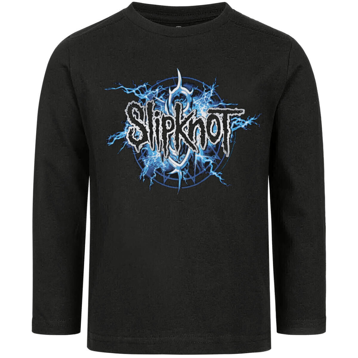 tričko dětské s dlouhým rukávem Slipknot - Electric Blue - Black - METAL-KIDS 164