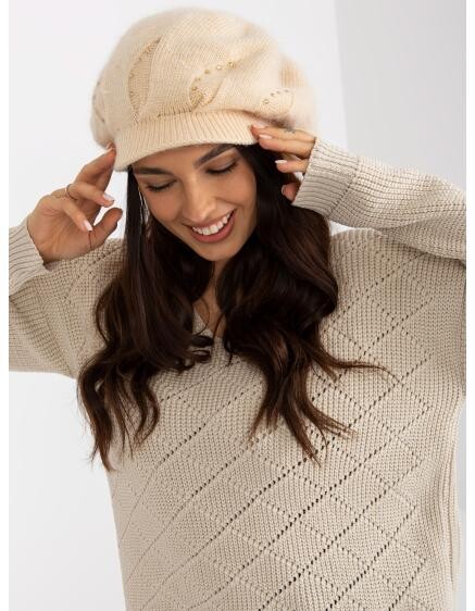 Dámská zimní čepice CALLIE světle béžová