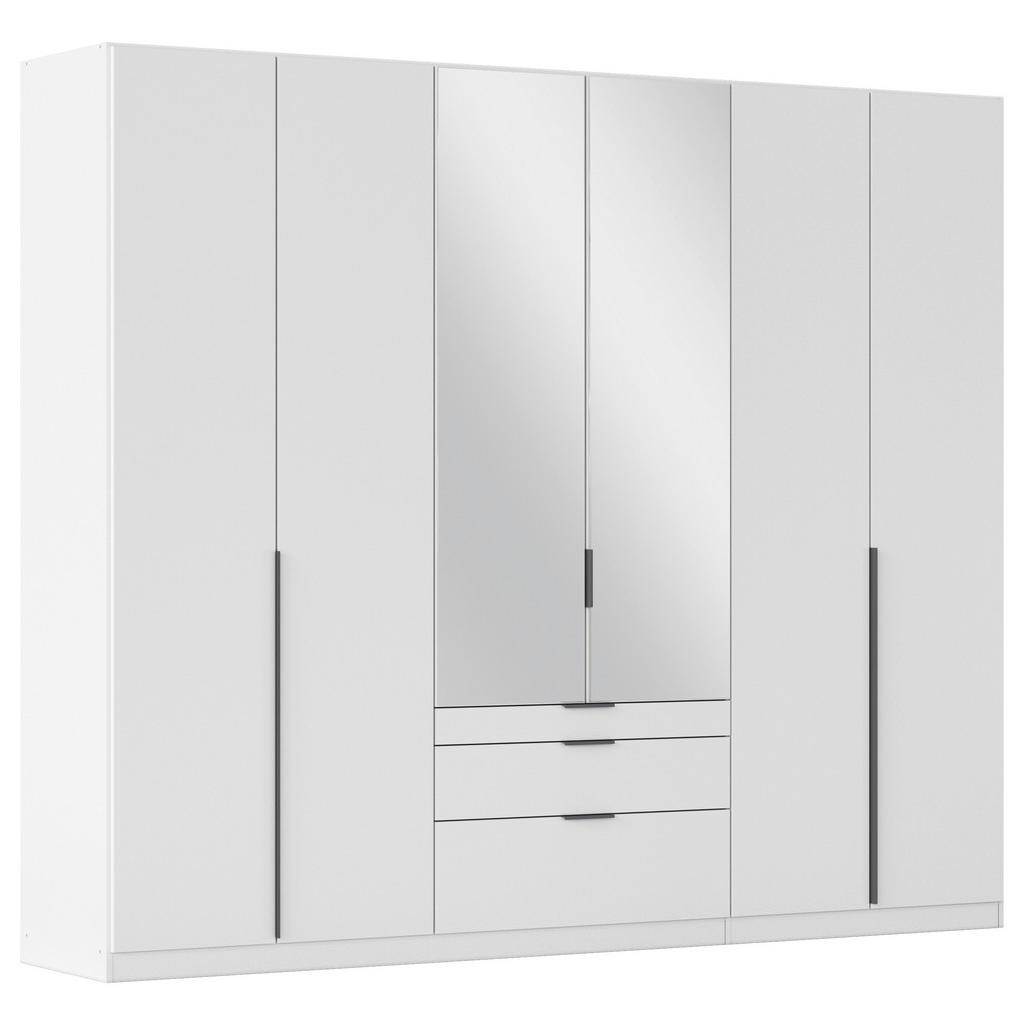 Rauch Möbel ŠATNÍ SKŘÍŇ S OTOČNÝMI DVEŘMI, barvy stříbra, bílá, tmavě šedá, 271/229/54 cm