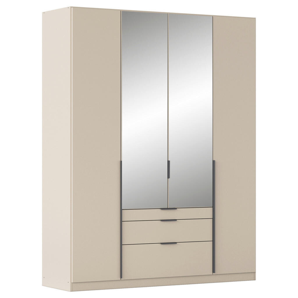 Rauch Möbel ŠATNÍ SKŘÍŇ S OTOČNÝMI DVEŘMI, barvy stříbra, šampaňská, 181/229/54 cm