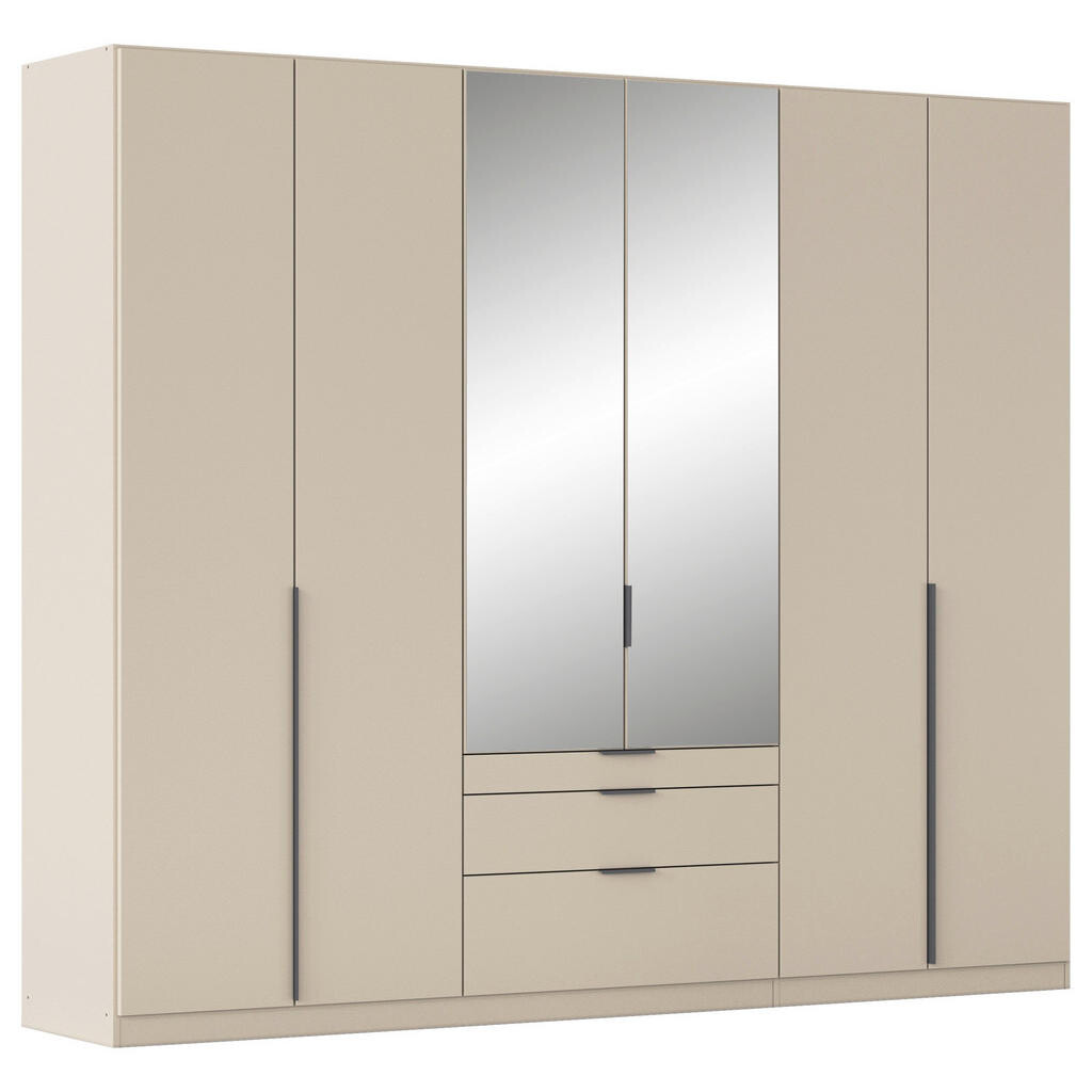Rauch Möbel ŠATNÍ SKŘÍŇ S OTOČNÝMI DVEŘMI, barvy stříbra, šampaňská, 271/229/54 cm