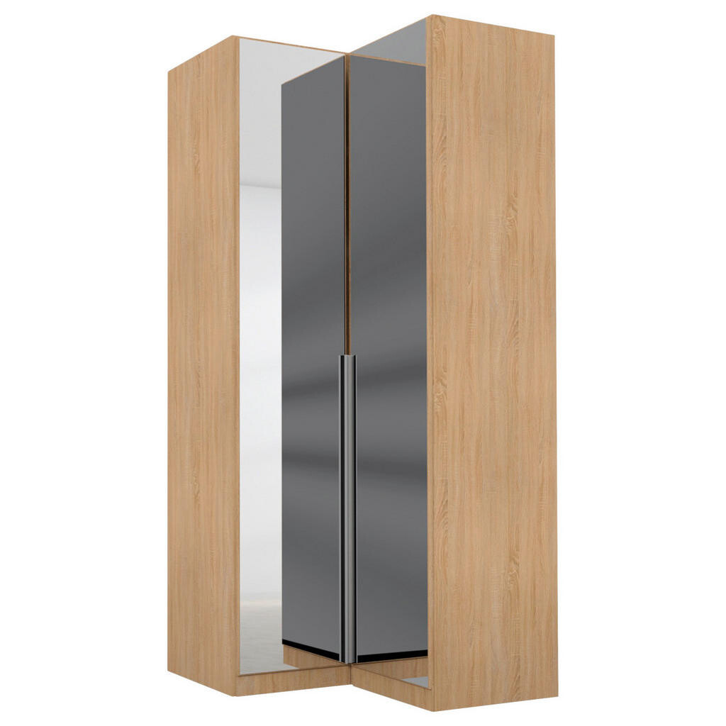 Rauch Möbel ROHOVÁ ŠATNÍ SKŘÍŇ, barvy stříbra, Sonoma dub, 100/229/102 cm