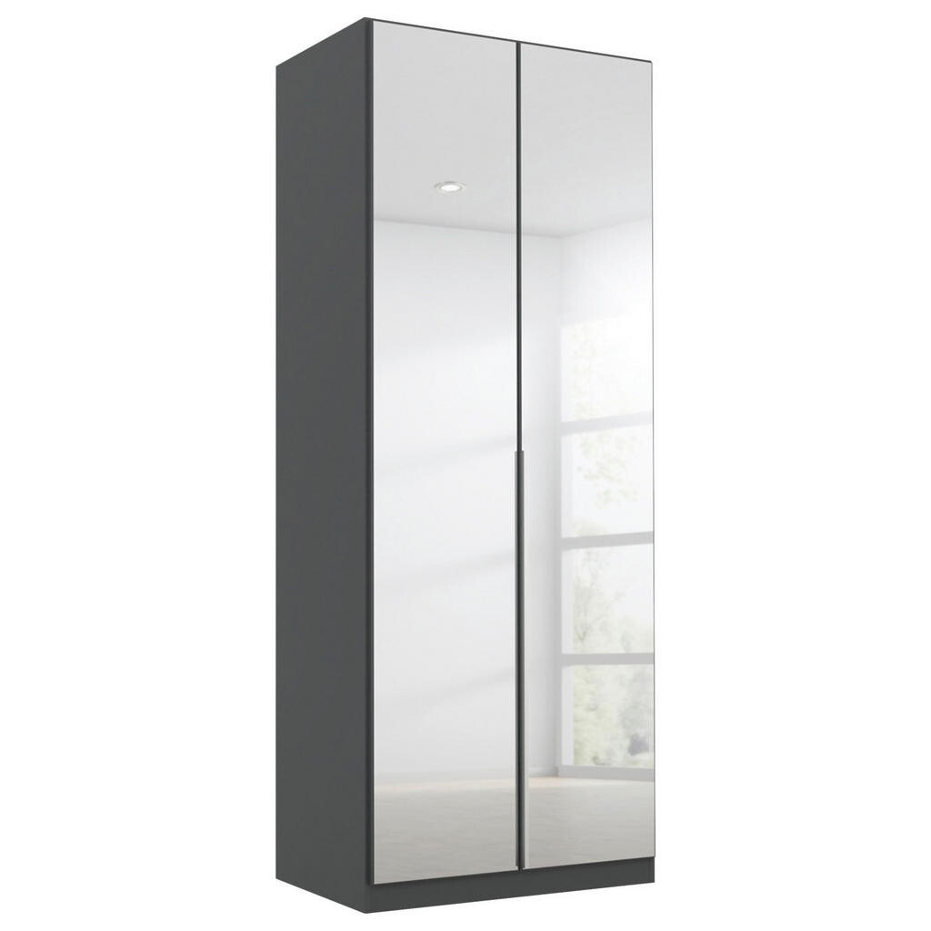 Rauch Möbel ŠATNÍ SKŘÍŇ S OTOČNÝMI DVEŘMI, šedá, barvy stříbra, 91/229/54 cm