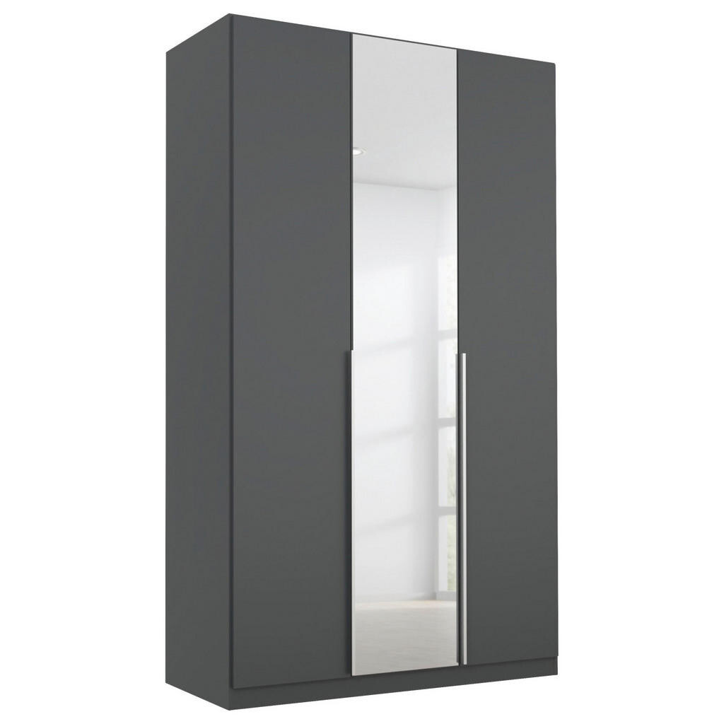Rauch Möbel ŠATNÍ SKŘÍŇ S OTOČNÝMI DVEŘMI, šedá, barvy stříbra, 136/229/54 cm