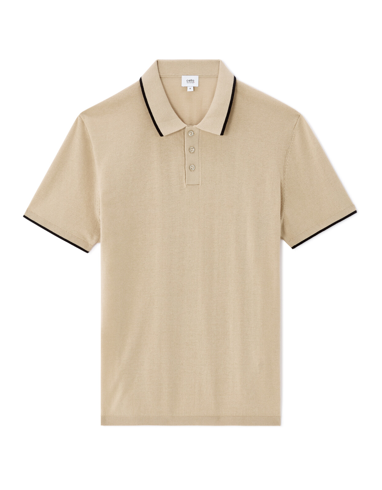 Pánské béžové polo triko Celio