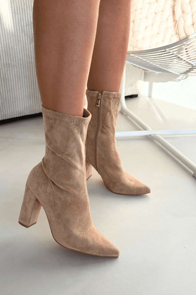 Dámské kotníkové kozačky Rosivelle béžové