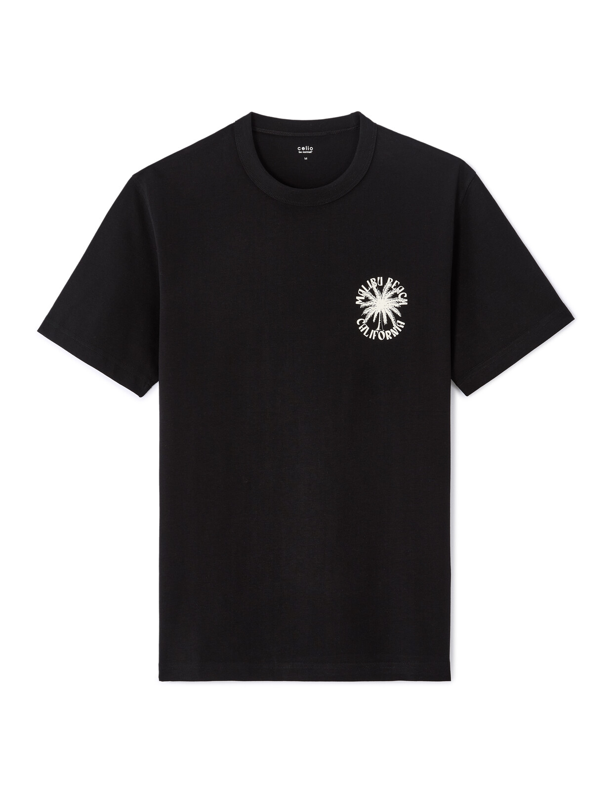 Černé unisex triko s krátkým rukávem