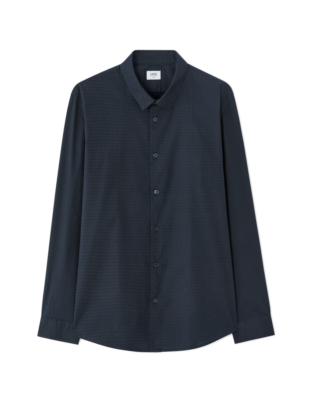 Tmavě modrá slim fit košile