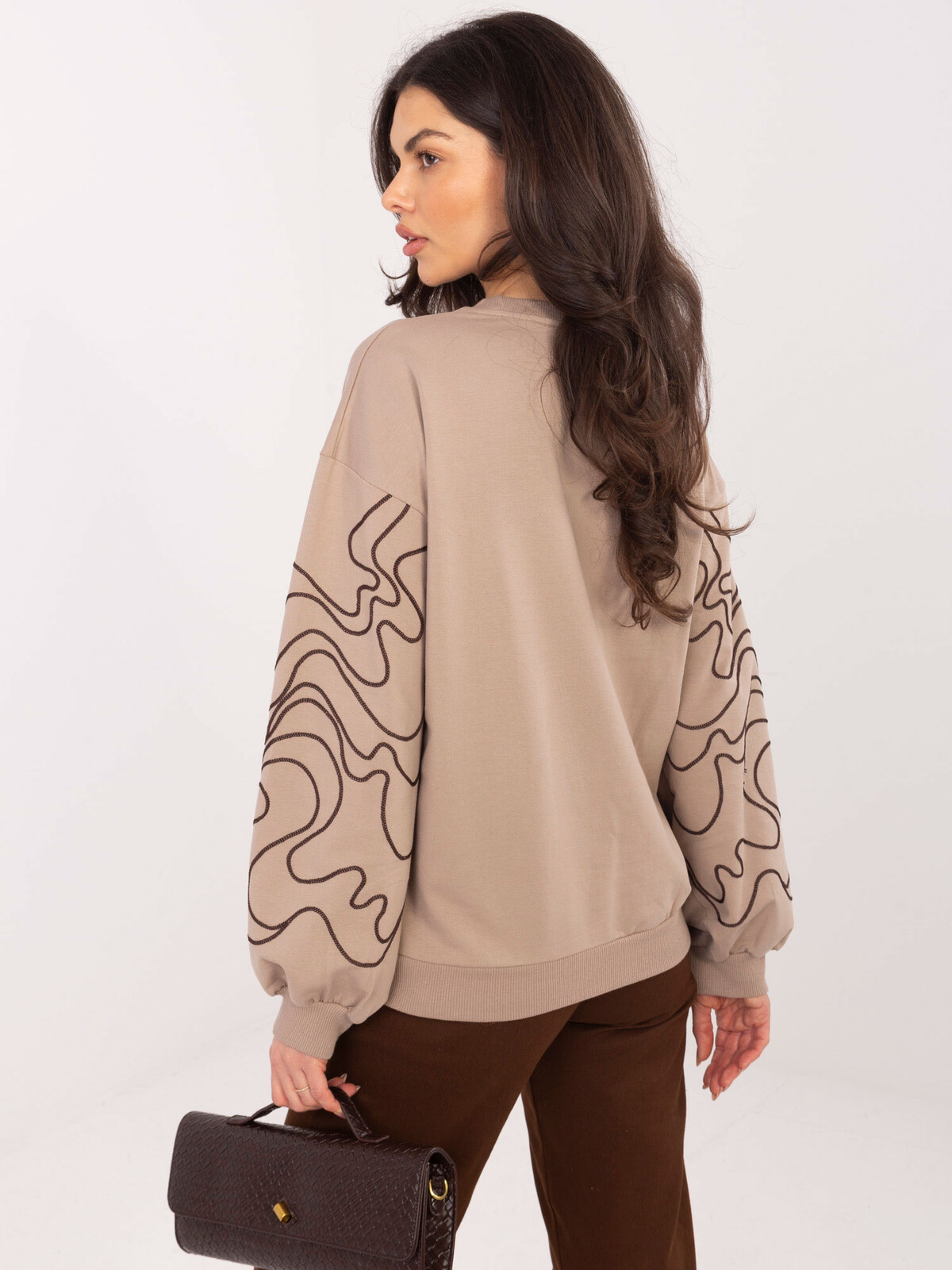 Dámská mikina s potiskem na rukávech