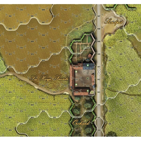 Lock 'n Load Publishing Close Quarter Battles: Waterloo Premium Canvas Maps