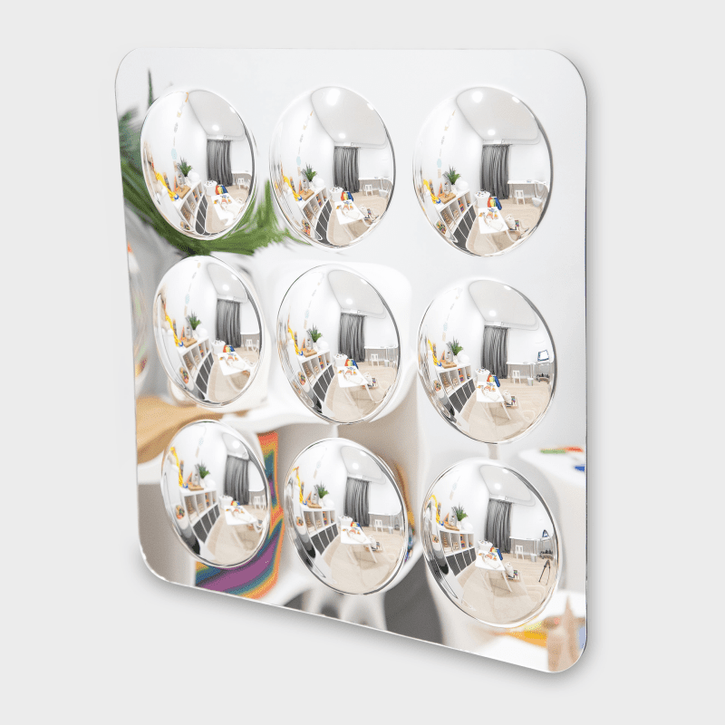 TickiT Velký zrcadlový panel - 9 x konvexní zrcadlo (490 mm)