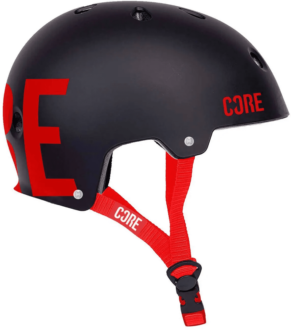 CORE - Street Helmet - Black/Red - helma Velikost: XS - S
