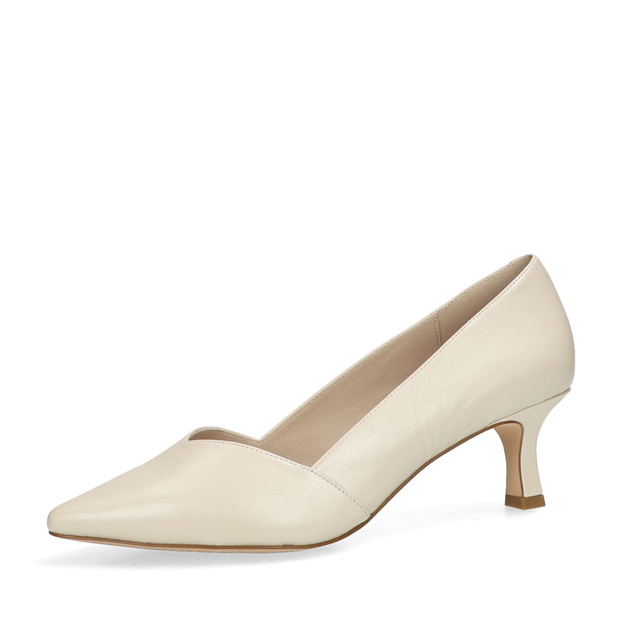 Caprice dámské kožené lodičky - béžové - 37