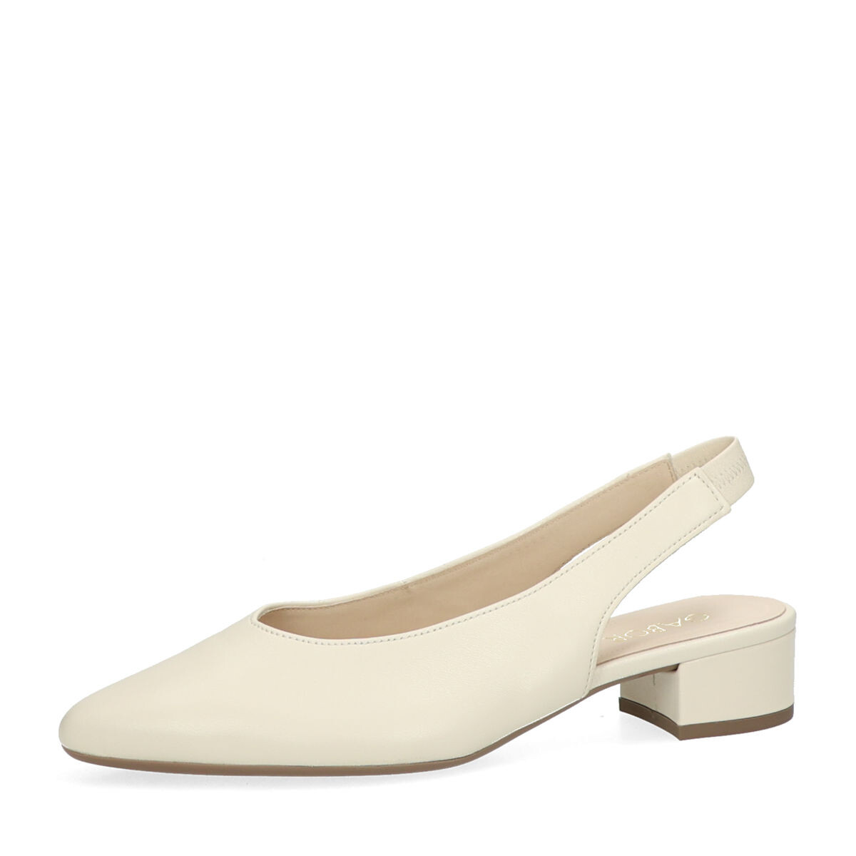 Gabor dámské kožené lodičky s otevřenou patou - béžové - 37