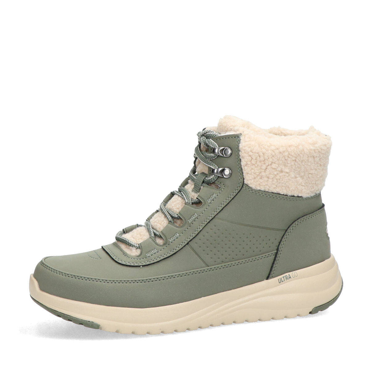 Skechers dámské zimní kotníkové boty - olivové - 36