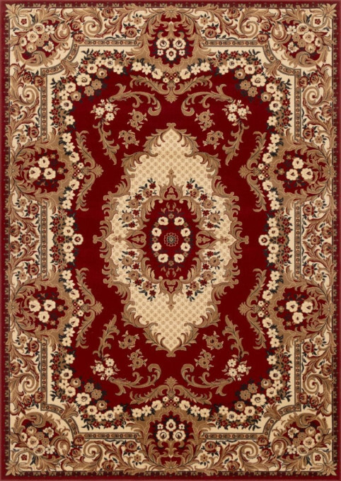 Koberec královský bordó / béžový