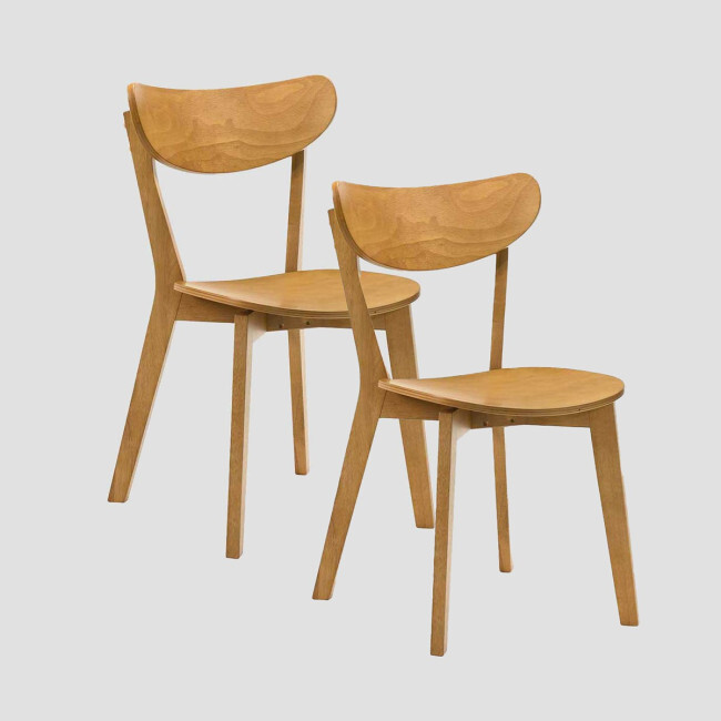 Set dvou jídelních židlí VÍŘI hnědé 718113
