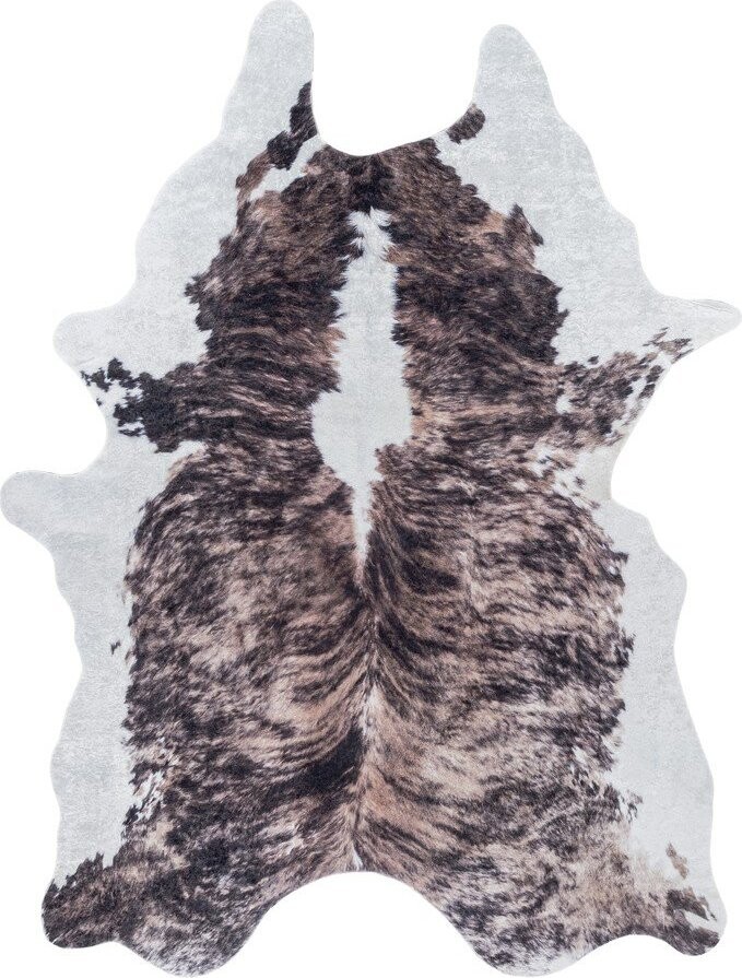 Tmavě hnědá syntetická kůže 100x135 cm Etosha – Ayyildiz Carpets