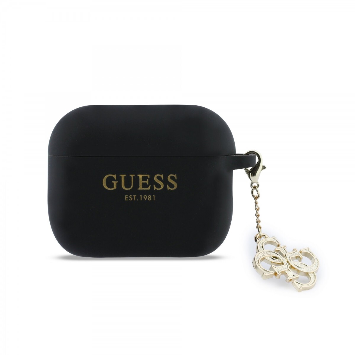 Silikonové pouzdro Guess 4G Charm pro AirPods Pro 3 Black