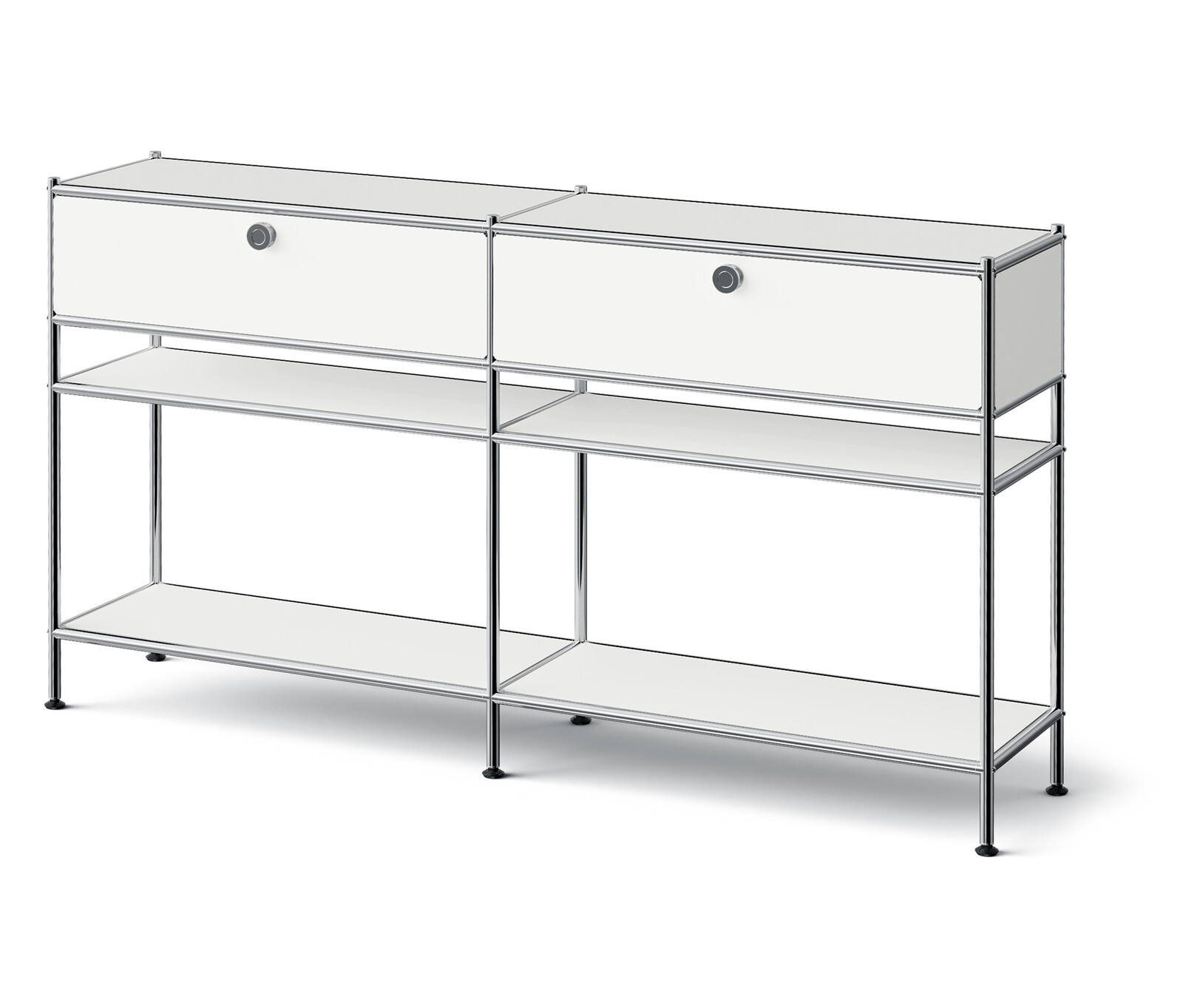 Tchibo - Kovová konzola »Cn3 Slim Line« se 2 zásuvkami - barva: bílá