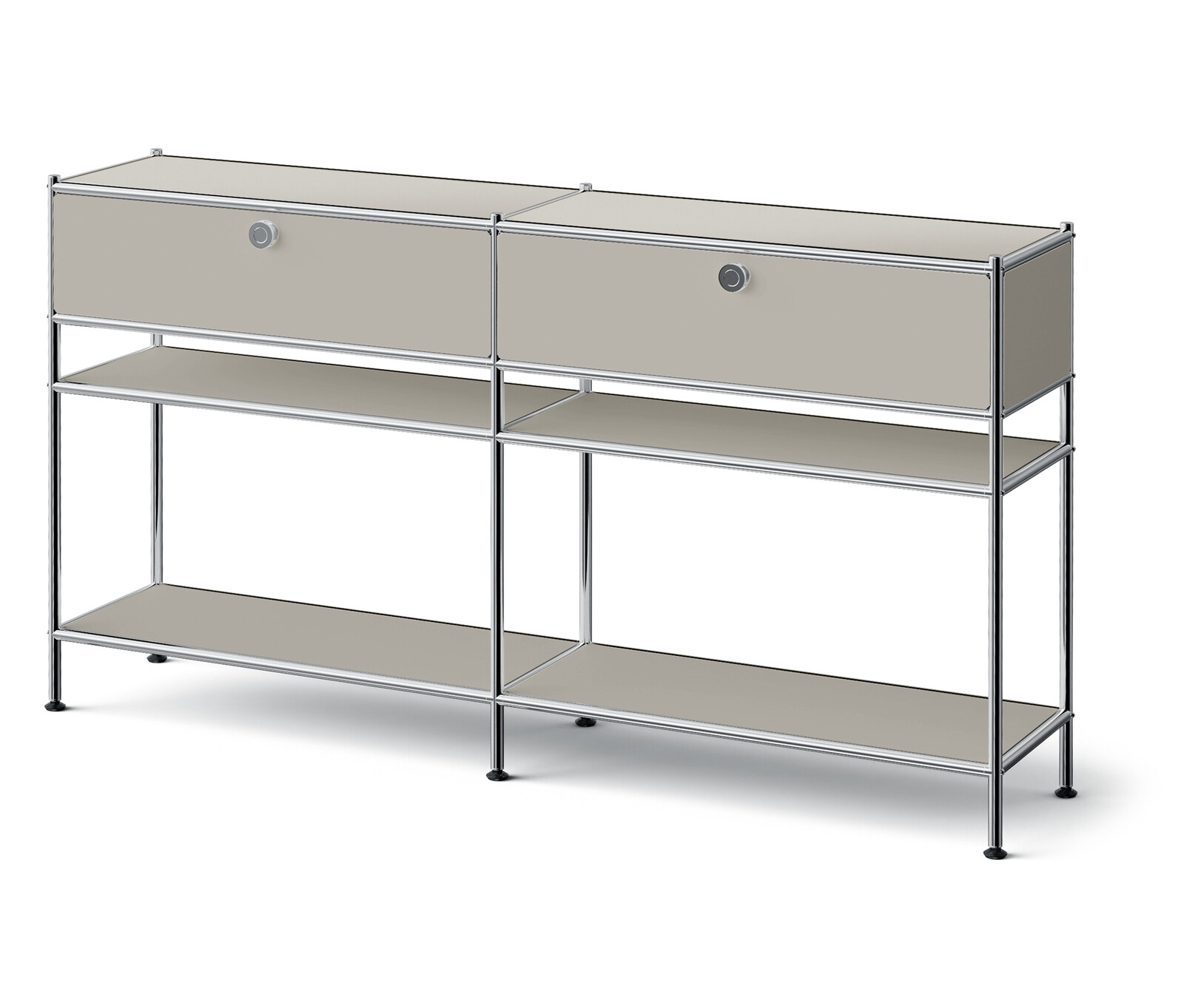 Tchibo - Kovová konzola »Cn3 Slim Line« se 2 zásuvkami - barva: šedá