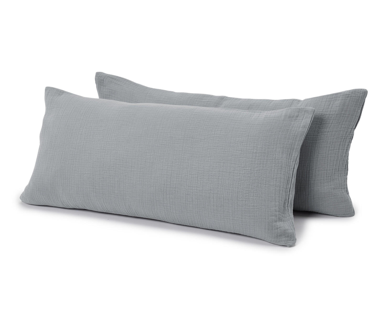 Tchibo - Mušelínové povlaky na polštář - barva: šedá
