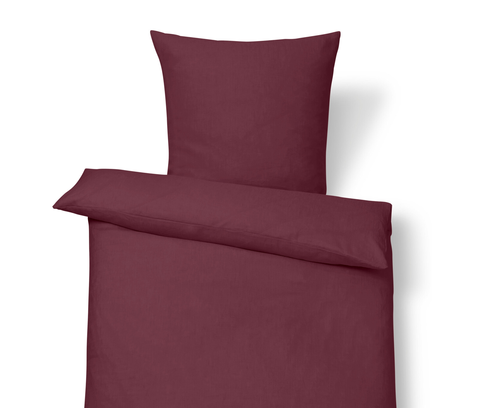 Tchibo - Lněné povlečení - barva: červená