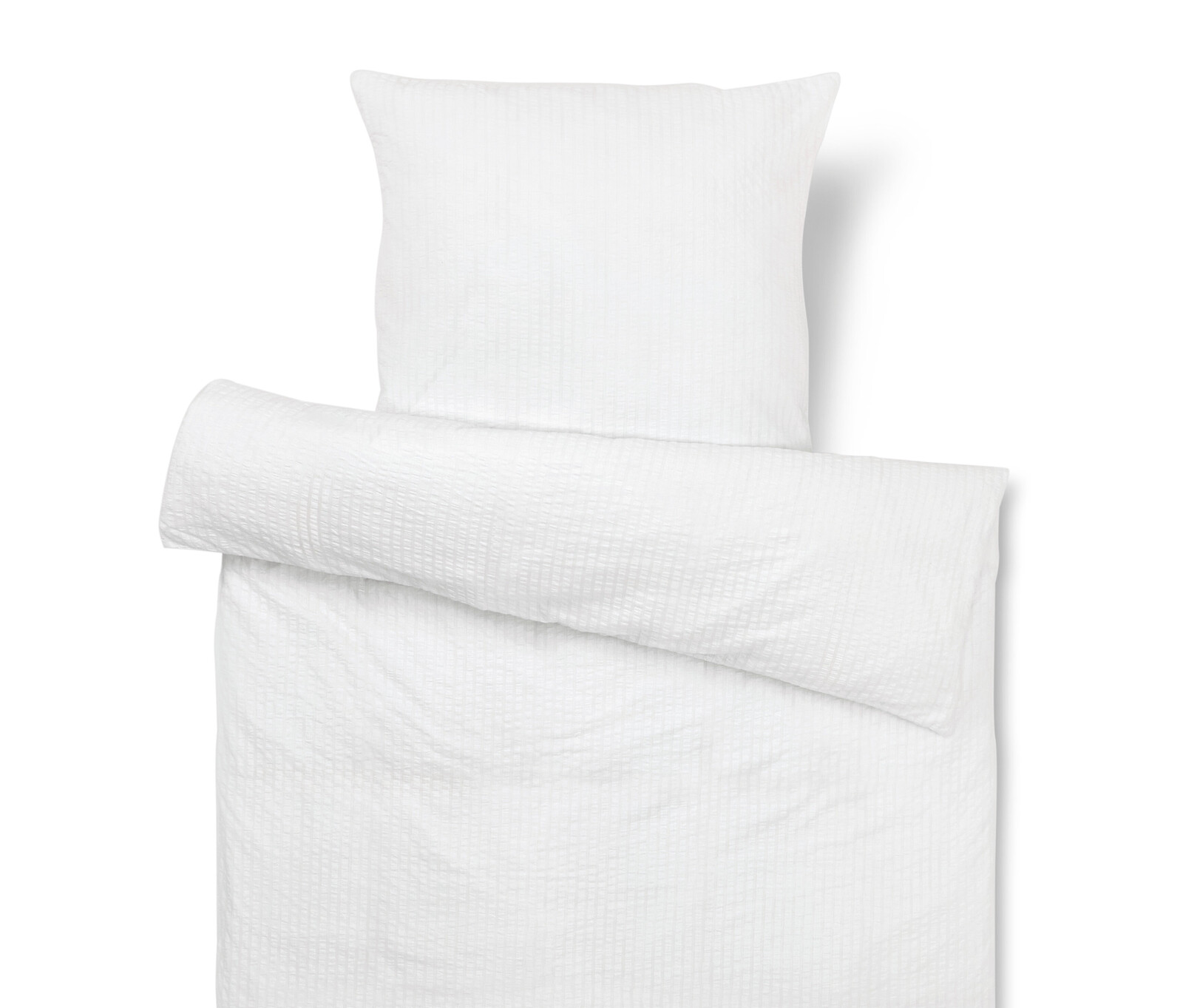 Tchibo - Povlečení ze seersuckeru - barva: bílá