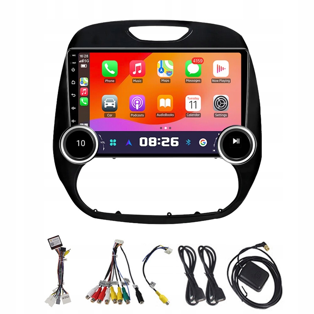 2Din Android 13 Autorádio pro Renault Kaptur Captur 2016-2019 s CarPlay a Gps