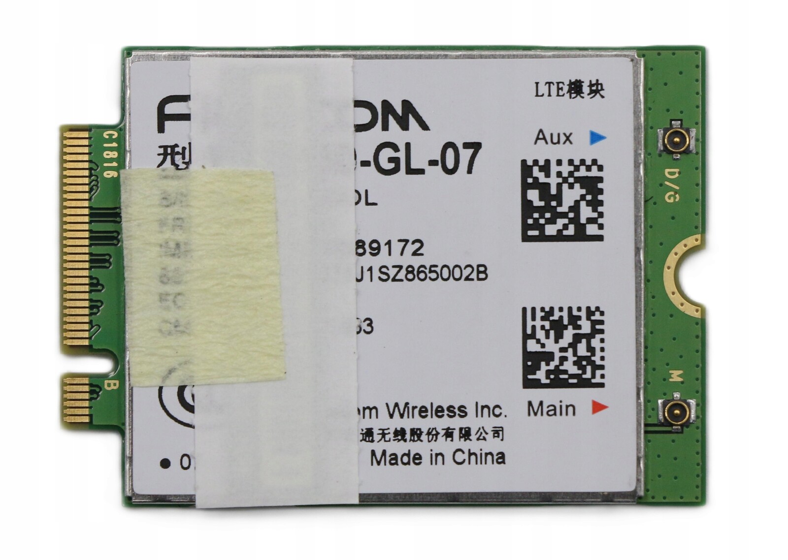 Originální modem Wwan 4G Lte CAT9 M.2 Lenovo 01AX791 Fibocom L850