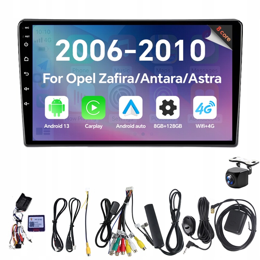 Autorádio Eunavi 2Din Android 13 pro Opel Zafira Antara Astra 2006-2010