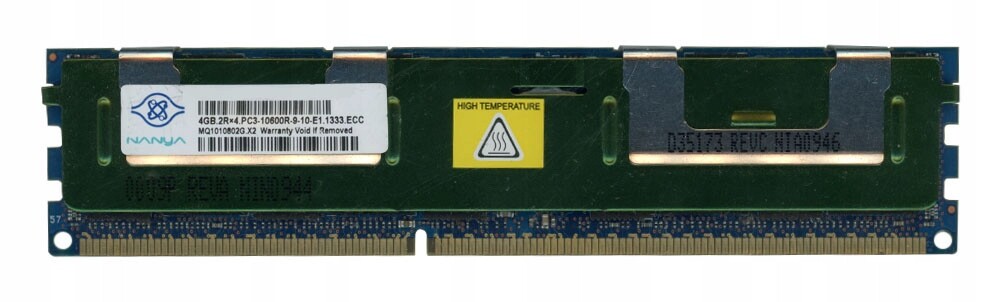 Nanya 4GB DDR3 1333MHz 2Rx4 PC3-10600R Radiator Reg Ecc