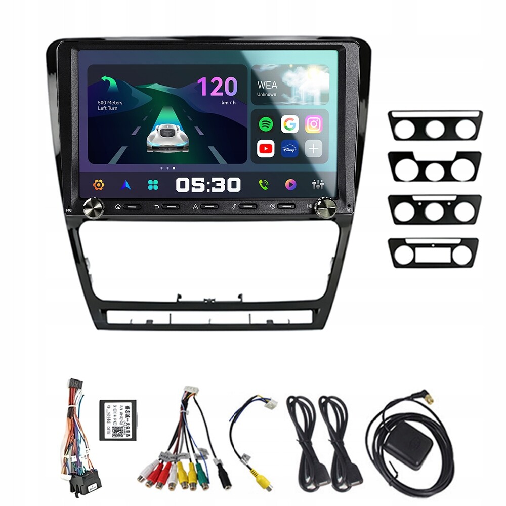 2Din Android 13 autorádio pro Škoda Octavia 2 A5 2008-2013 Carplay Gps Rds