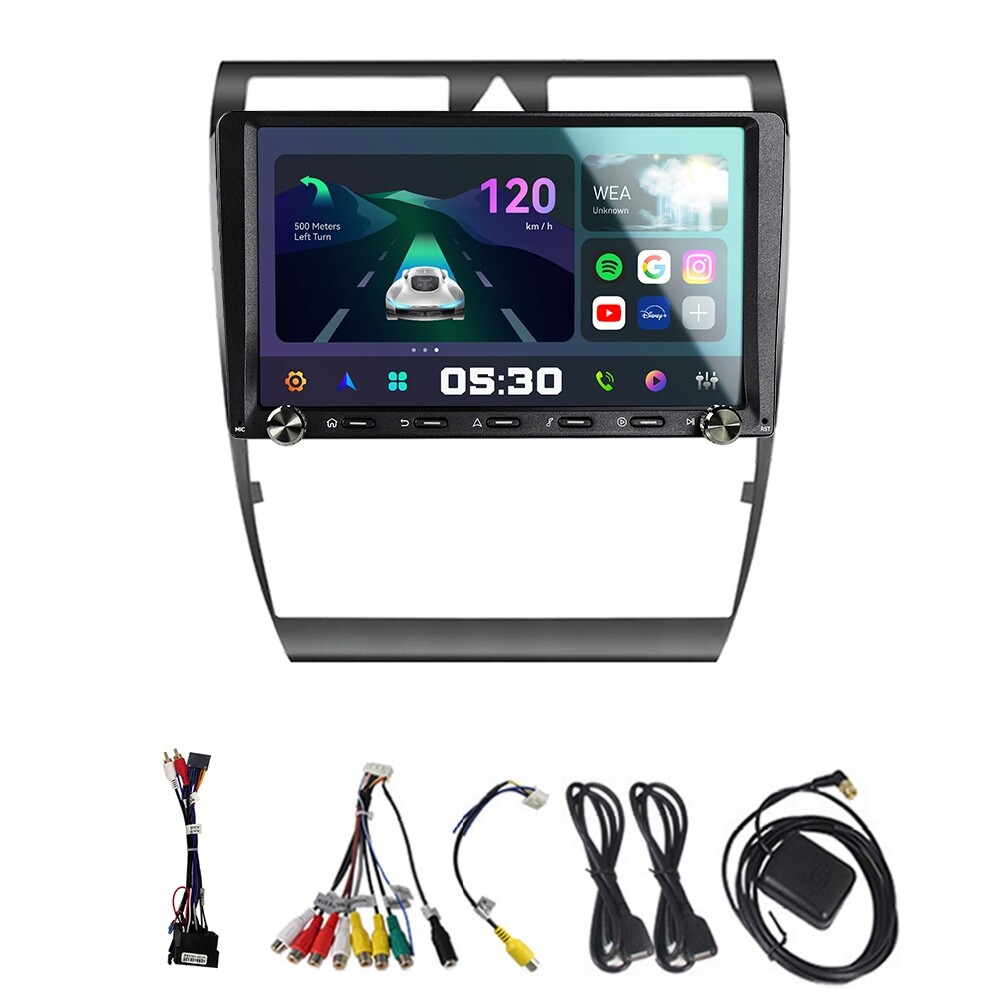 2Din Android 13 autorádio pro Audi A6 C5 1997-2004 S6 2 1999-2004 Carplay