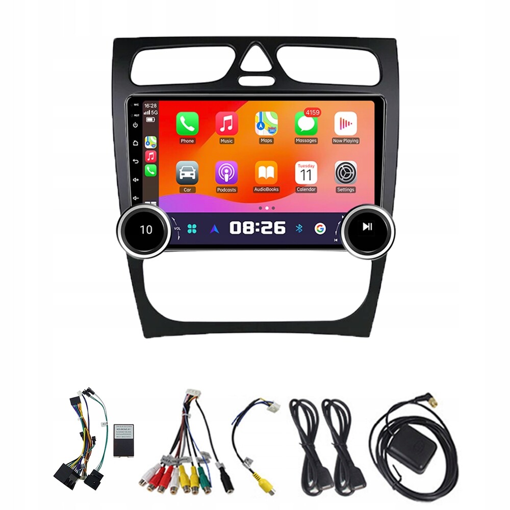 2Din Android 13 Autorádio pro Mercedes-Benz C Class Clk Class W209 2000-2005 4G 64G