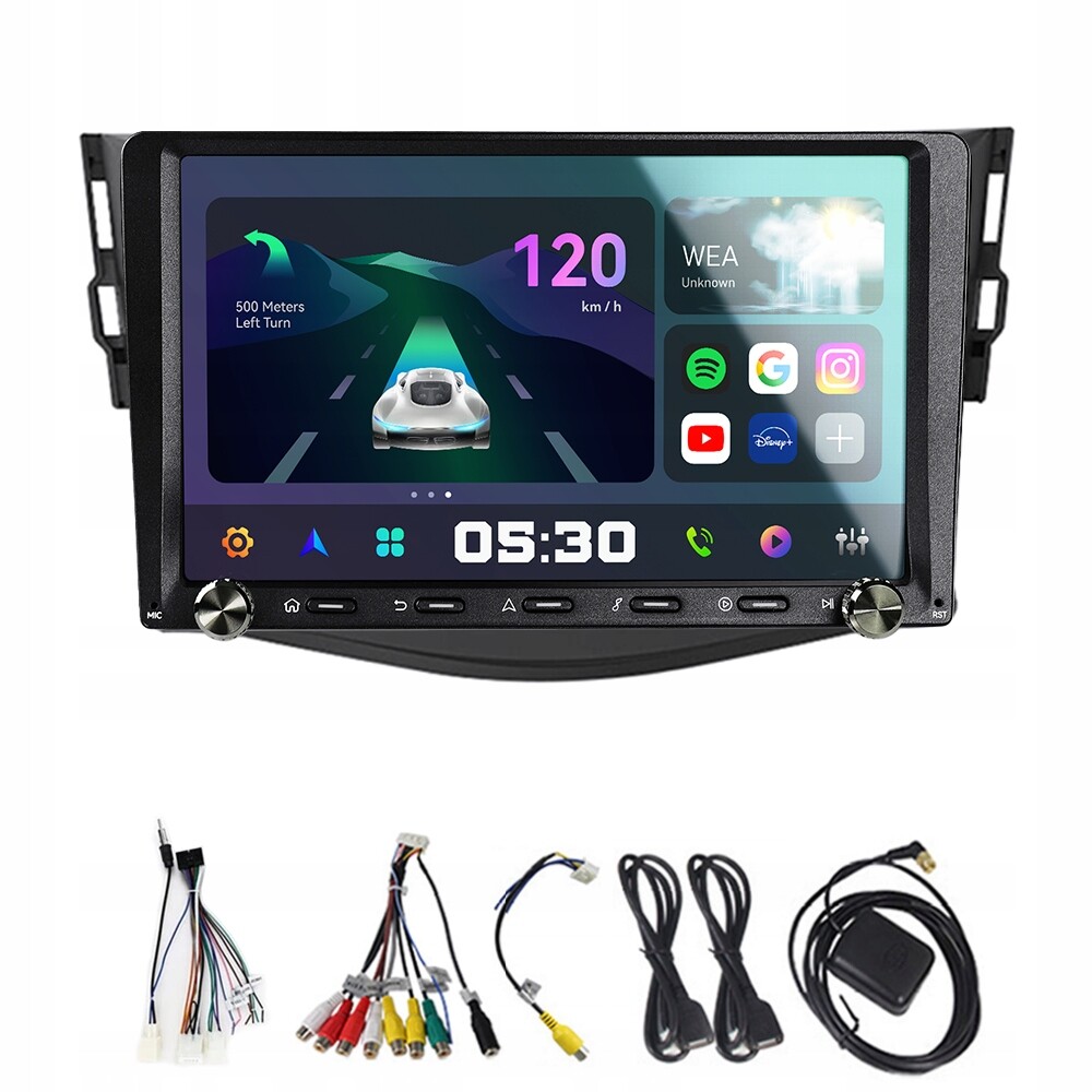 2Din Android 13 autorádio pro Toyota RAV4 Rav 4 2005-2013 2G 32G Rds Carplay