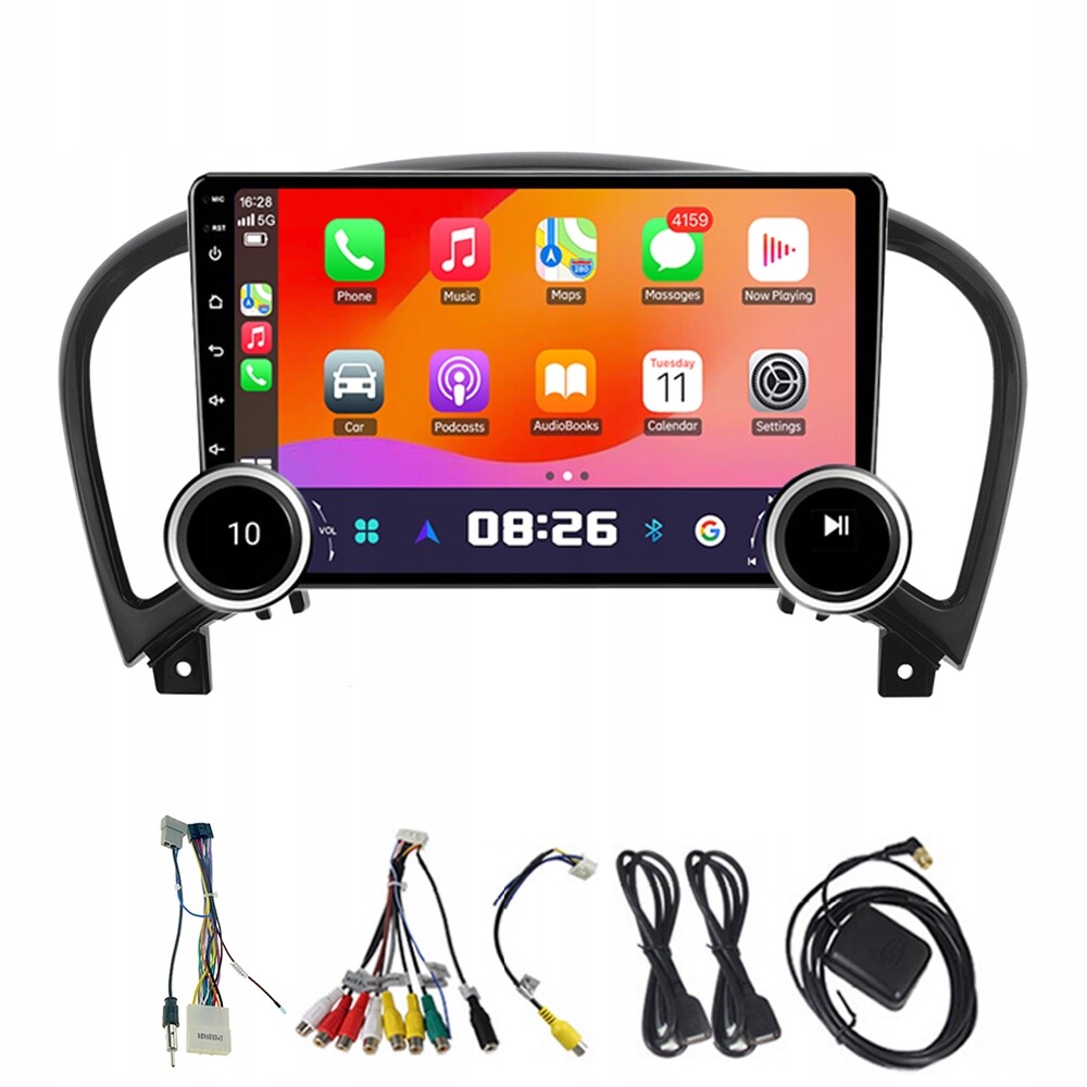 2Din Android 13 Autorádio pro Nissan Juke YF15 2010-2014 s CarPlay, Rds a WiFi