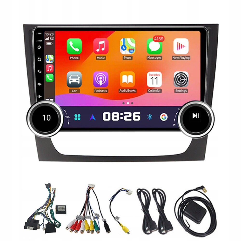 2Din Android 13 Autorádio pro Mercedes Benz E-class W211 2002-2008 s CarPlay