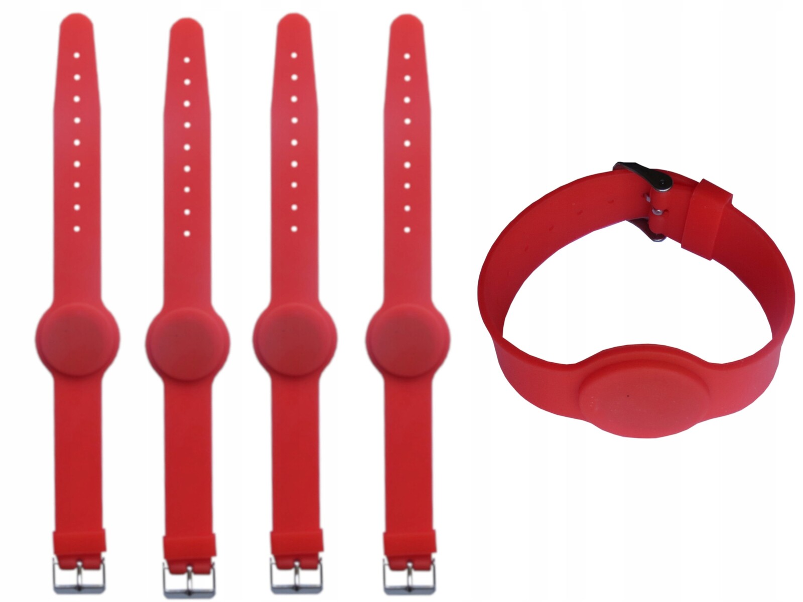 Červená páska 50 kusů Rfid 125kHz Tag ID T5577