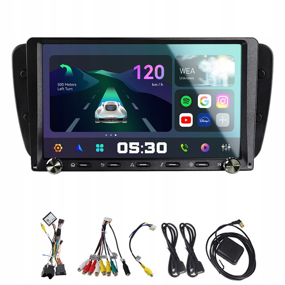 2Din Android 13 autorádio pro Seat Ibiza MK4 6J 2009-2013 2G 32G CarPlay Bt