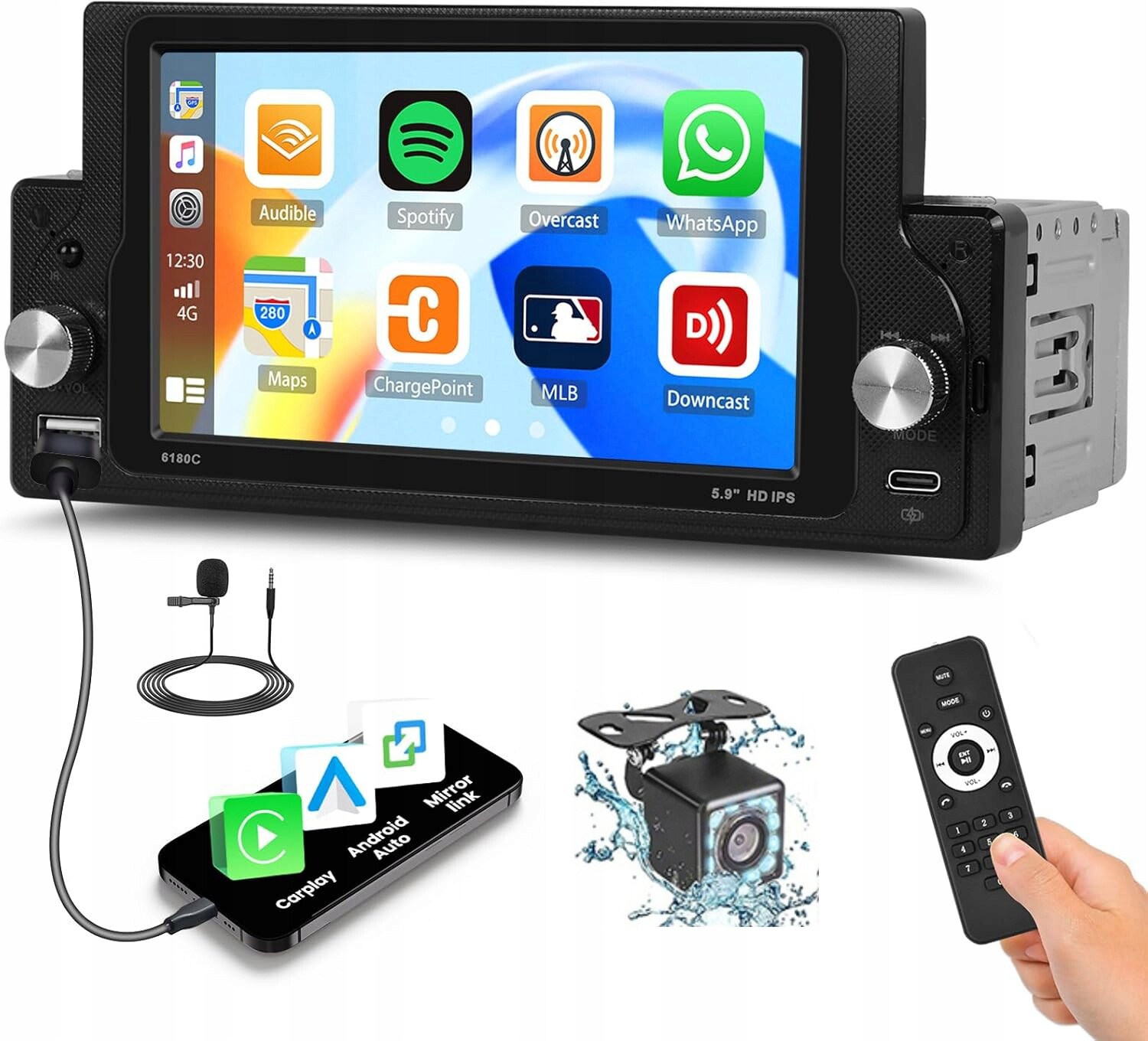 Autorádio 1 Din 5,9